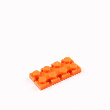 Orange 2x4 Rectangle Brick